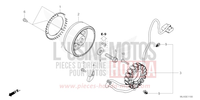 GENERATRICE de CMX 1100 "Rebel" PEARL HAWKSEYE BLUE (PB409) de 2025